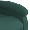 vidaXL Fauteuil inclinable vert fonc&eacute; velours