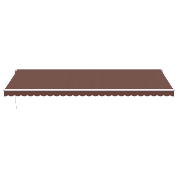 vidaXL Auvent r&eacute;tractable automatique marron 600x350 cm