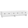 vidaXL Meuble TV 147 x 34,5 x 30 cm Blanc brillant Bois d'ing&eacute;nierie