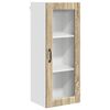 vidaXL Cabinet en verre mural PORTO Ch&ecirc;ne Sonoma 40 x 31 x 100 cm