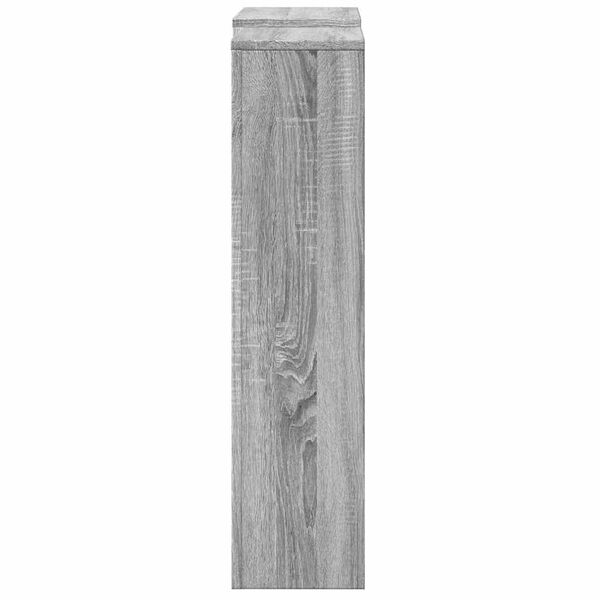 vidaXL Cache-radiateur sonoma gris 205x21,5x83,5 cm bois d'ing&eacute;nierie