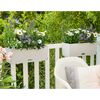LECHUZA Jardinière BALCONERA Cottage 50 ALL-IN-ONE Blanc