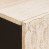 vidaXL Buffet avec stockage Finition Lavage Blanc 80 x 33 x 75 cm