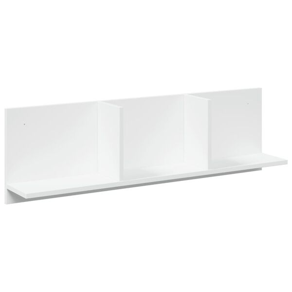 vidaXL Armoire murale 100x16,5x30 cm blanc bois d'ing&eacute;nierie
