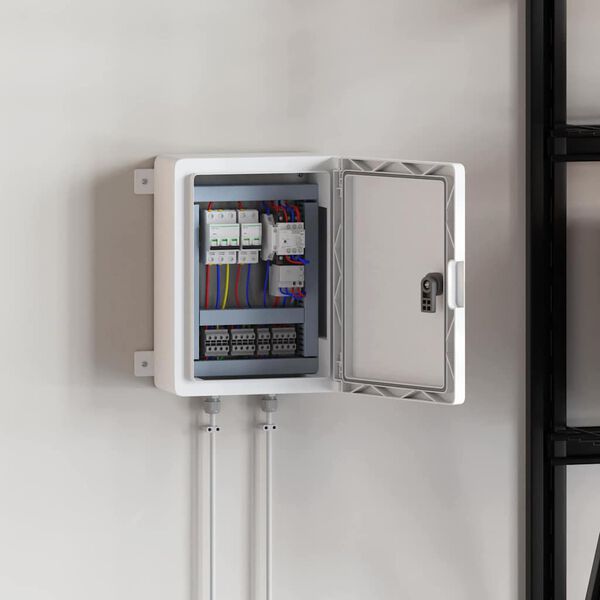 vidaXL Armoire de contr&ocirc;le Gris 47 x 20 x 60 cm Plastic ABS