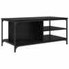 vidaXL Table basse Ch&ecirc;ne noir 100 x 50 x 45 cm Bois d'ing&eacute;nierie