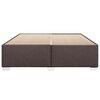 vidaXL Cadre de lit sans matelas marron fonc&eacute; 200x200 cm tissu
