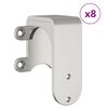 vidaXL Kit fixation porte coulissante 400 cm Acier inoxydable Argent&eacute;