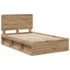 vidaXL Cadre de lit Ch&ecirc;ne artisan 120 x 190 cm Pin massif