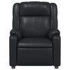 vidaXL Fauteuil inclinable Noir Similicuir