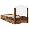 vidaXL Cadre de lit Bois ancien 90 x 190 cm Bois d'ing&eacute;nierie