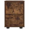 vidaXL Tables de chevet avec tiroir 2 pcs Ch&ecirc;ne fum&eacute; 30,5 x 30 x 43 cm