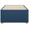 vidaXL Cadre de lit sans matelas bleu 90x200 cm tissu