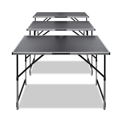 vidaXL Table à coller 3 pcs pliable Hauteur réglable