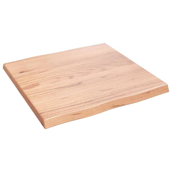 vidaXL Dessus de table bois massif trait&eacute; bordure assortie