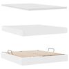 vidaXL Lit avec rangement et matelas Blanc 160 x 200 cm Simili cuir