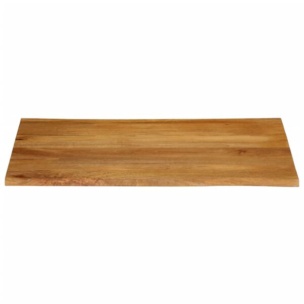 vidaXL Dessus de table 110x80x2,5 cm bord vivant bois massif manguier