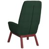 vidaXL Chaise de relaxation Vert foncé Tissu