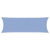vidaXL Voile d'ombre Bleu et Blanc 2 x 6 m HDPE