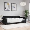 vidaXL Lit de repos sans matelas noir 100x200 cm velours