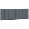 vidaXL Cadre de lit avec LED sans matelas Hanko gris fonc&eacute; 140x200cm velours