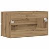 vidaXL Armoire d'&eacute;vier ch&ecirc;ne artisanal 90x38,5x45 cm bois d'ing&eacute;nierie