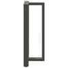 vidaXL Pieds de table de bar en T, 2 pi&egrave;ces, anthracite, 60 x 35 x (100-101) cm, acier