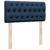 vidaXL Lit ottoman avec matelas et LED Bleu 90x200 cm Tissu
