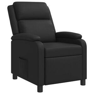 vidaXL Fauteuil inclinable Noir Simili cuir