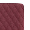vidaXL Chaises &agrave; manger lot de 2 rouge bordeaux tissu