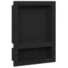 vidaXL Niche de douche avec 2 compartiments Noir mat 41x51x10 cm