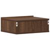 vidaXL Table de chevet flottante Ch&ecirc;ne marron 40x30x15 cm