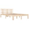 vidaXL Cadre de lit sans matelas bois massif 140x200 cm