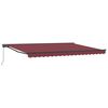 vidaXL Auvent r&eacute;tractable manuel Bordeaux 5 &times; 3,5 m