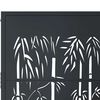 vidaXL Portail de jardin Anthracite 100x175 cm Acier Design Bambou