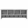 vidaXL Porte-manteau mural avec &eacute;tag&egrave;re Sonoma gris 75 x 16 x 26 cm