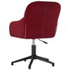 vidaXL Chaises pivotantes à manger lot de 2 Rouge bordeaux Velours