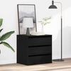 vidaXL Armoire &agrave; tiroirs Noir 60 x 41 x 58 cm Bois d'ing&eacute;nierie