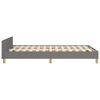 vidaXL Cadre de lit sans matelas gris fonc&eacute; 120x190 cm tissu