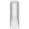 vidaXL Paniers &agrave; gabions arqu&eacute;s 5 pcs 400x50x140/160 cm Fer galvanis&eacute;