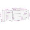 vidaXL Buffet Marron Bois de mangue massif