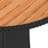 vidaXL Salon de jardin 9 pcs avec coussins R&eacute;sine tress&eacute;e Noir