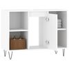 vidaXL Armoire de salle de bain blanc 80x33x60 cm bois d'ing&eacute;nierie