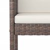 vidaXL Ensemble de bar de jardin avec coussins 7 pcs marron poly rotin