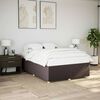 vidaXL Cadre de lit sans matelas marron fonc&eacute; 160x200 cm tissu