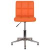 vidaXL Chaises pivotantes &agrave; manger lot de 4 orange similicuir