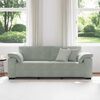 vidaXL Canap&eacute; &agrave; 3 places gris clair 220x77x82 cm Velours