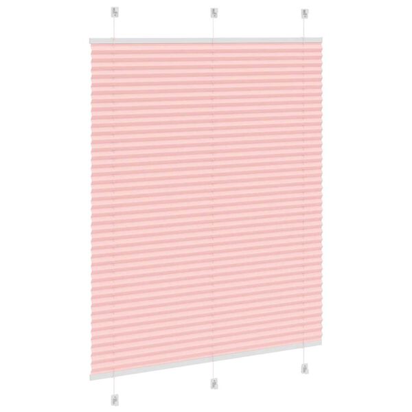 vidaXL Store pliss&eacute; rose 110x150 cm largeur du tissu 109,4cm polyester