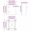 vidaXL Armoire de contr&ocirc;le Gris 47 x 20 x 60 cm Plastic ABS