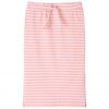 Jupe droite pour enfants avec rayures rose 104